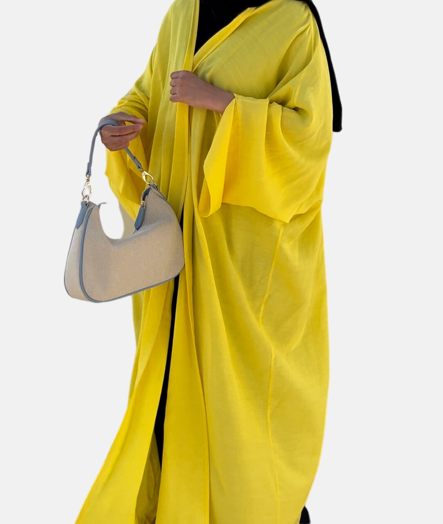 YELLOW ITALIAN LINEN KIMONO