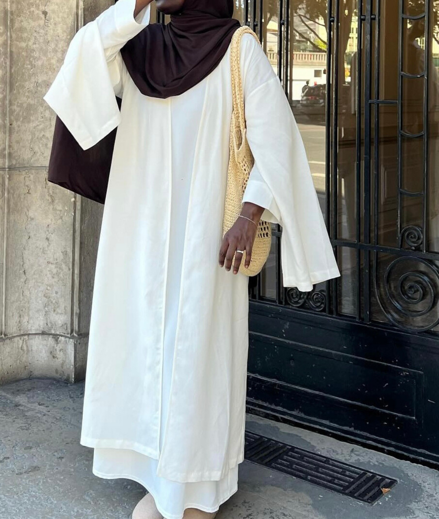 KIMONO BLANC LIN ITALIEN
