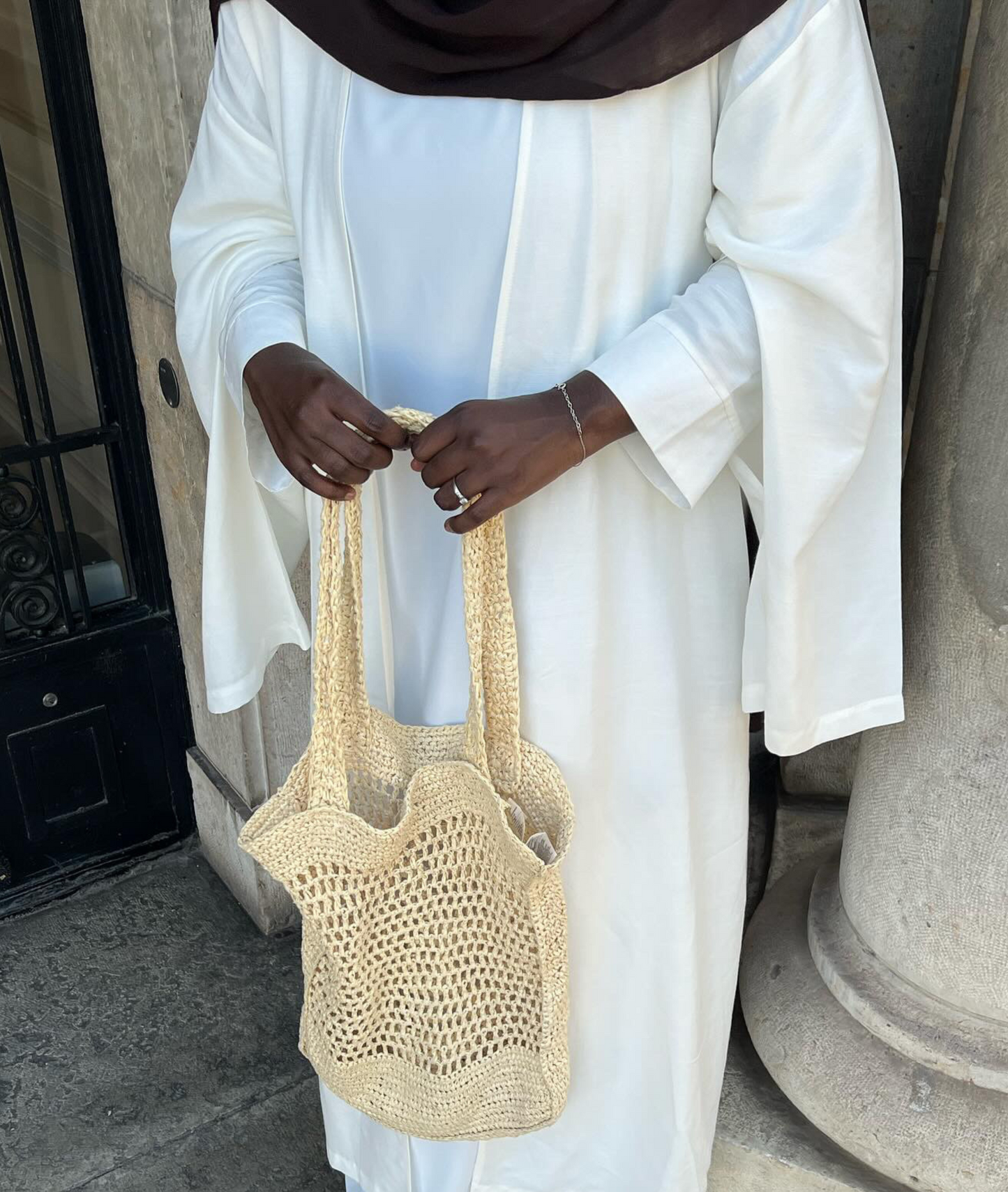 KIMONO BLANC LIN ITALIEN