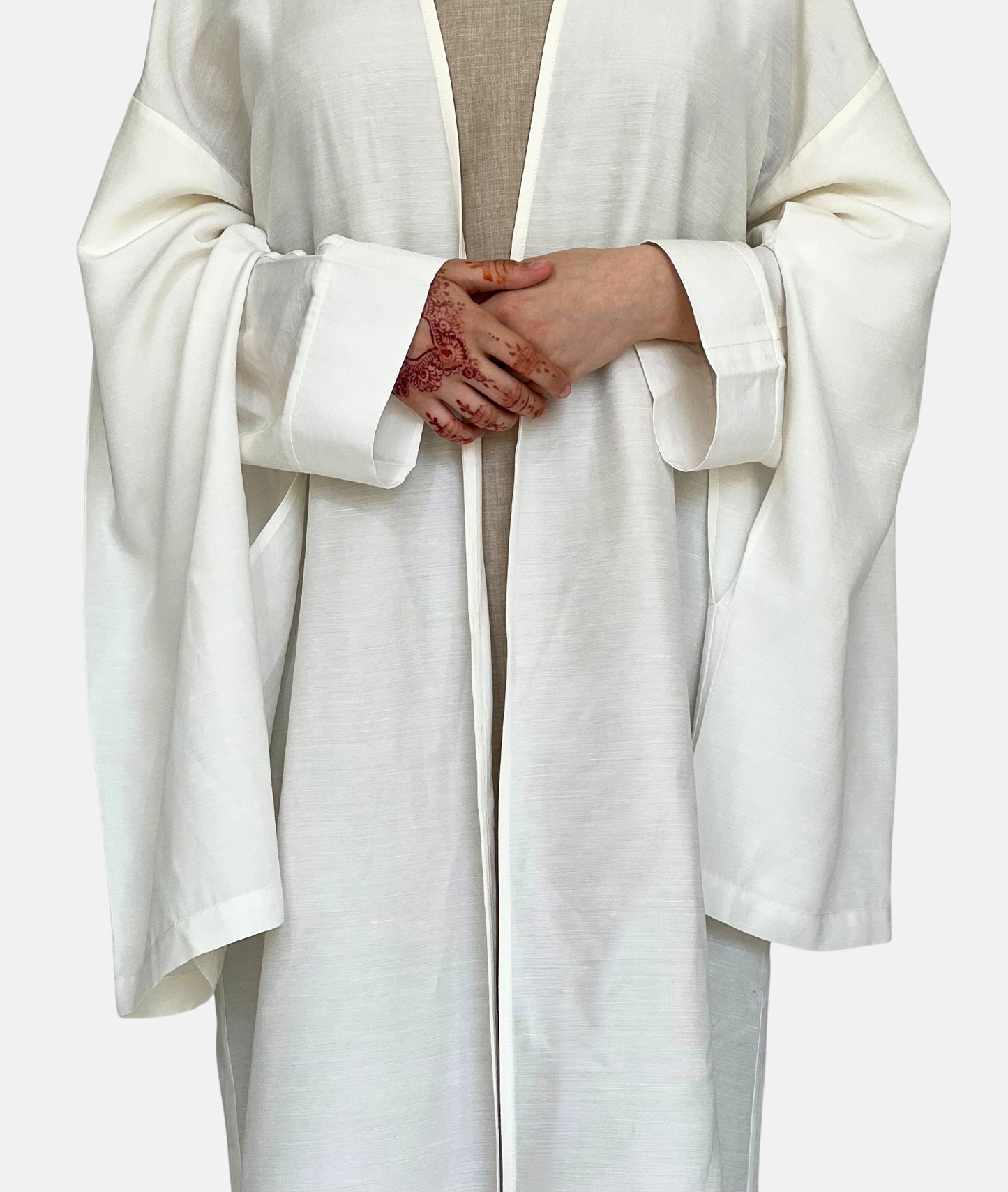 KIMONO BLANC LIN ITALIEN